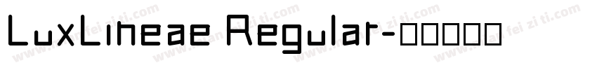 LuxLineae Regular字体转换